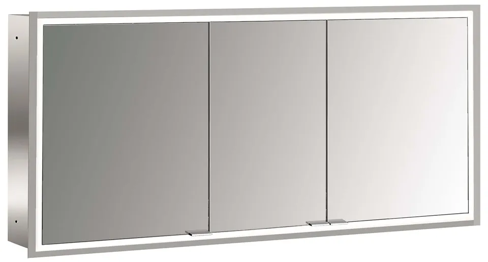 frasco-centric-led-spiegelschrank-130-cm-aluminium-unterputz image 1
