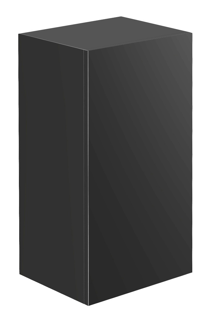 frasco-centric-hochschrank-schwarz-hochglanz-75cm-holzt-r image 1