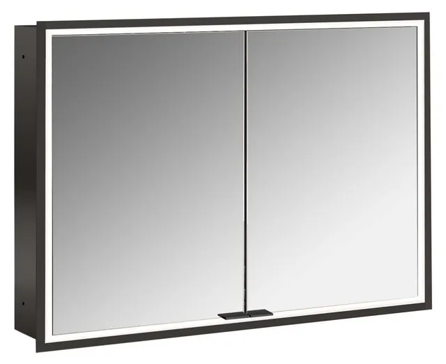 frasco-centric-spiegelschrank-100-cm-schwarz-unterputz-led image 1