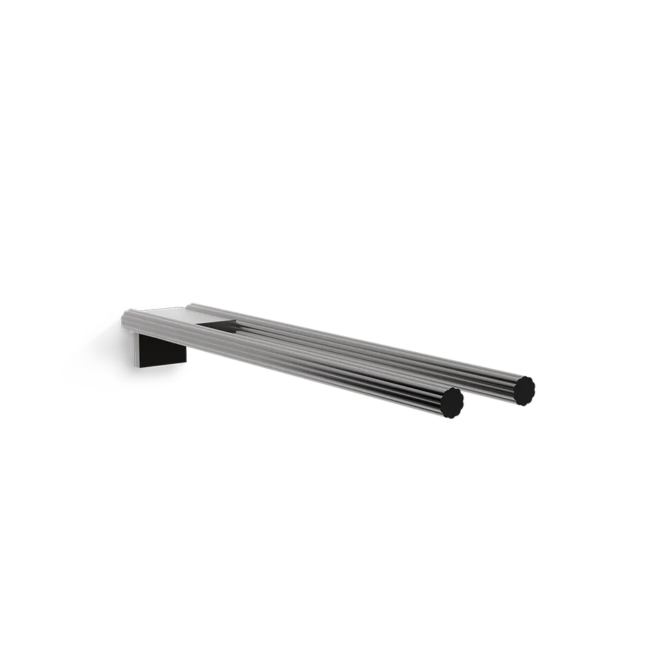 decor-walther-of-line-ht-2-handtuchhalter-doppelt-mocca-aluminium image 1