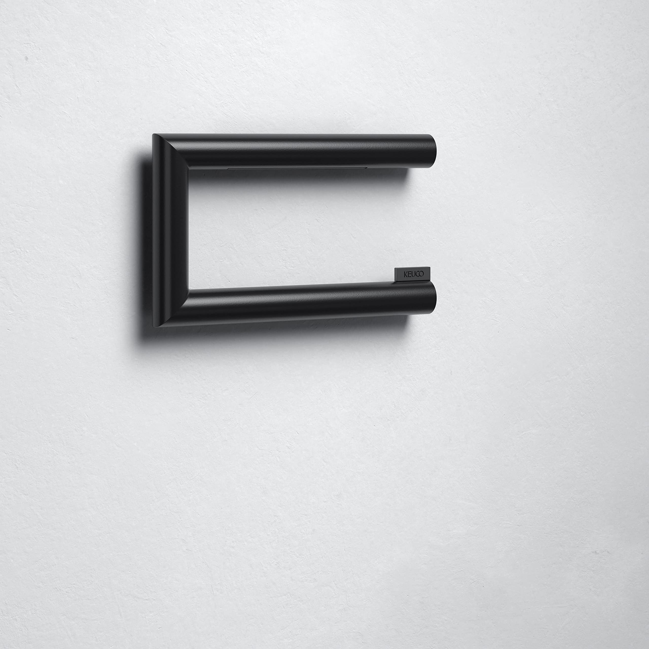 keuco-reva-toilettenpapierhalter-offen-schwarz-matt-metall image 1