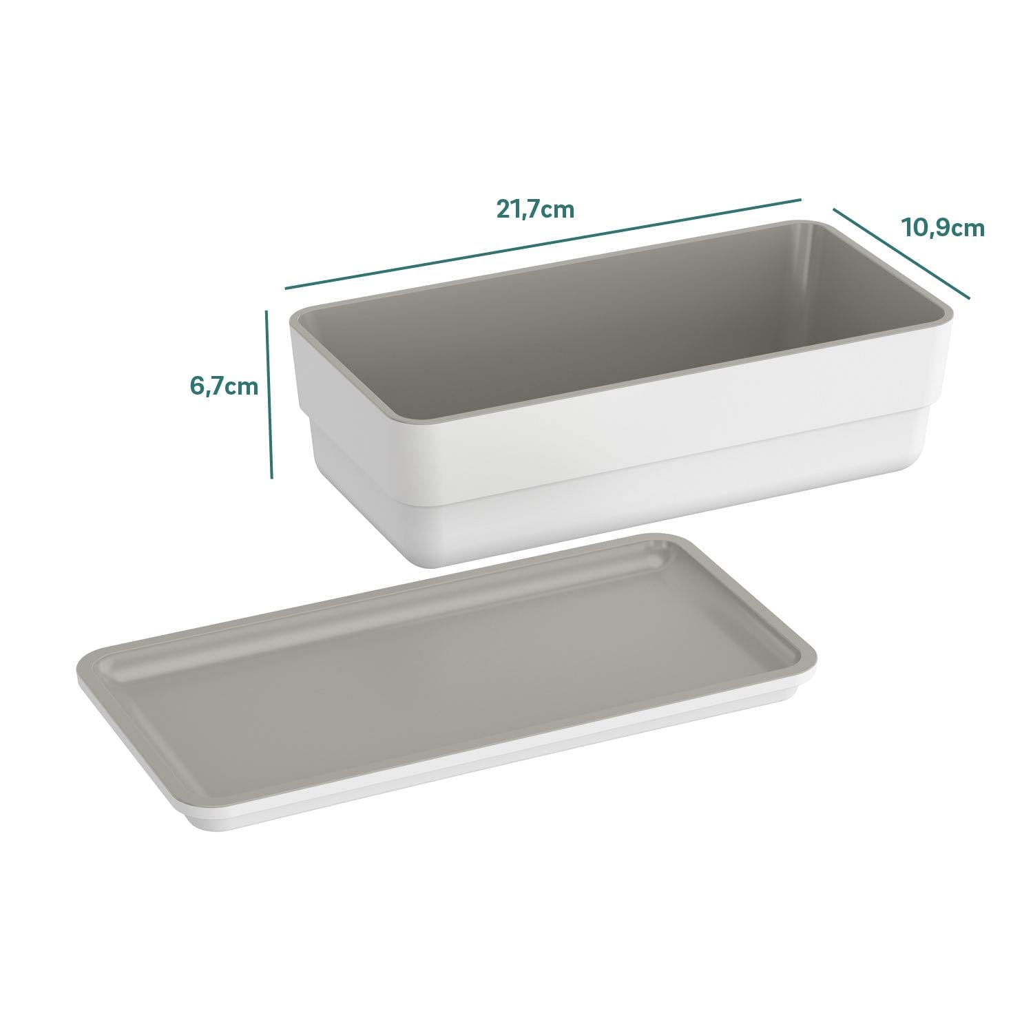bath-bsmart-aufbewahrungsbox-deckel-wei-grau-melamin image 2