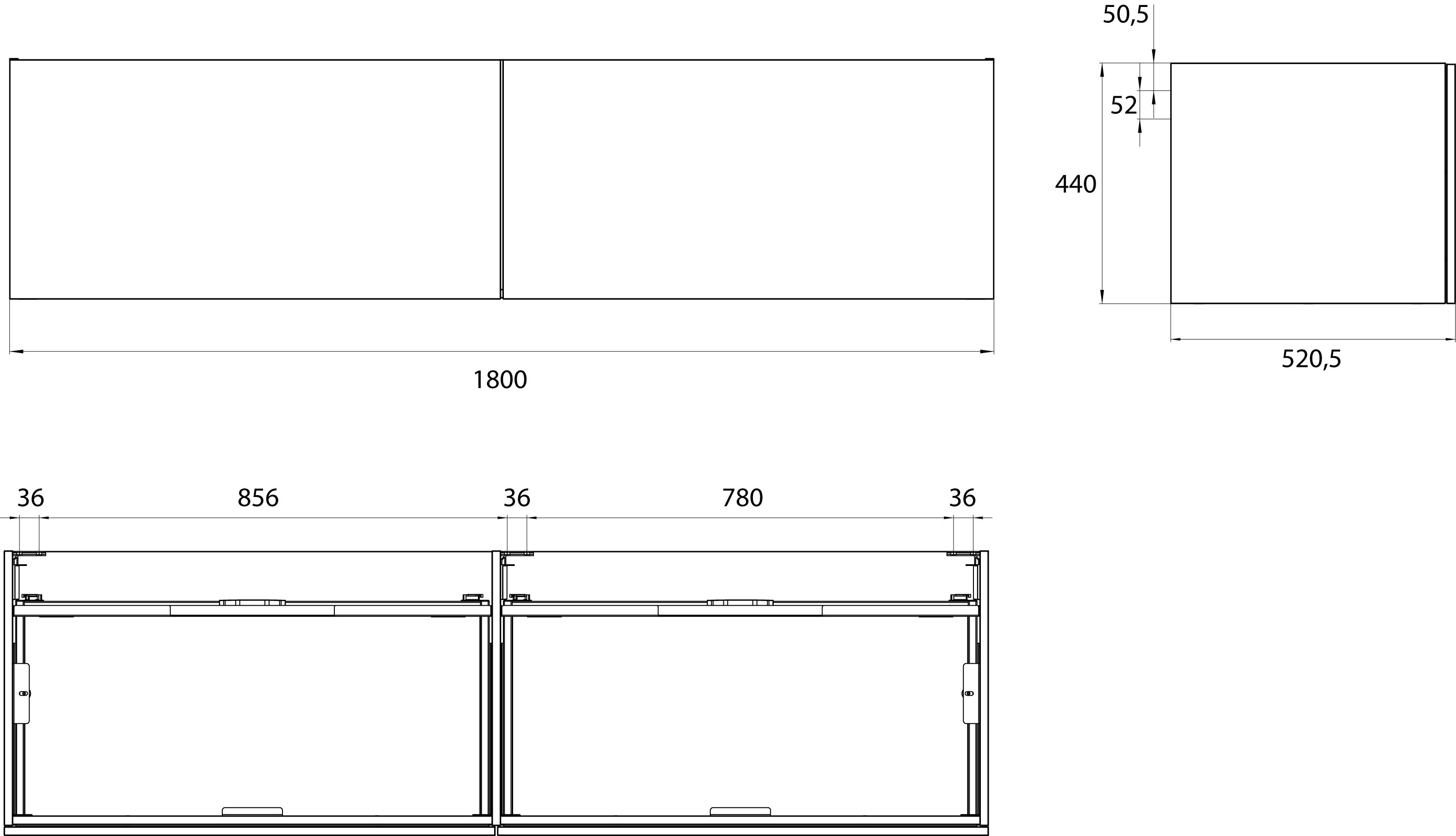 frasco-centric-waschtischunterschrank-wei-180-cm-2-ausz-ge-2 image 3