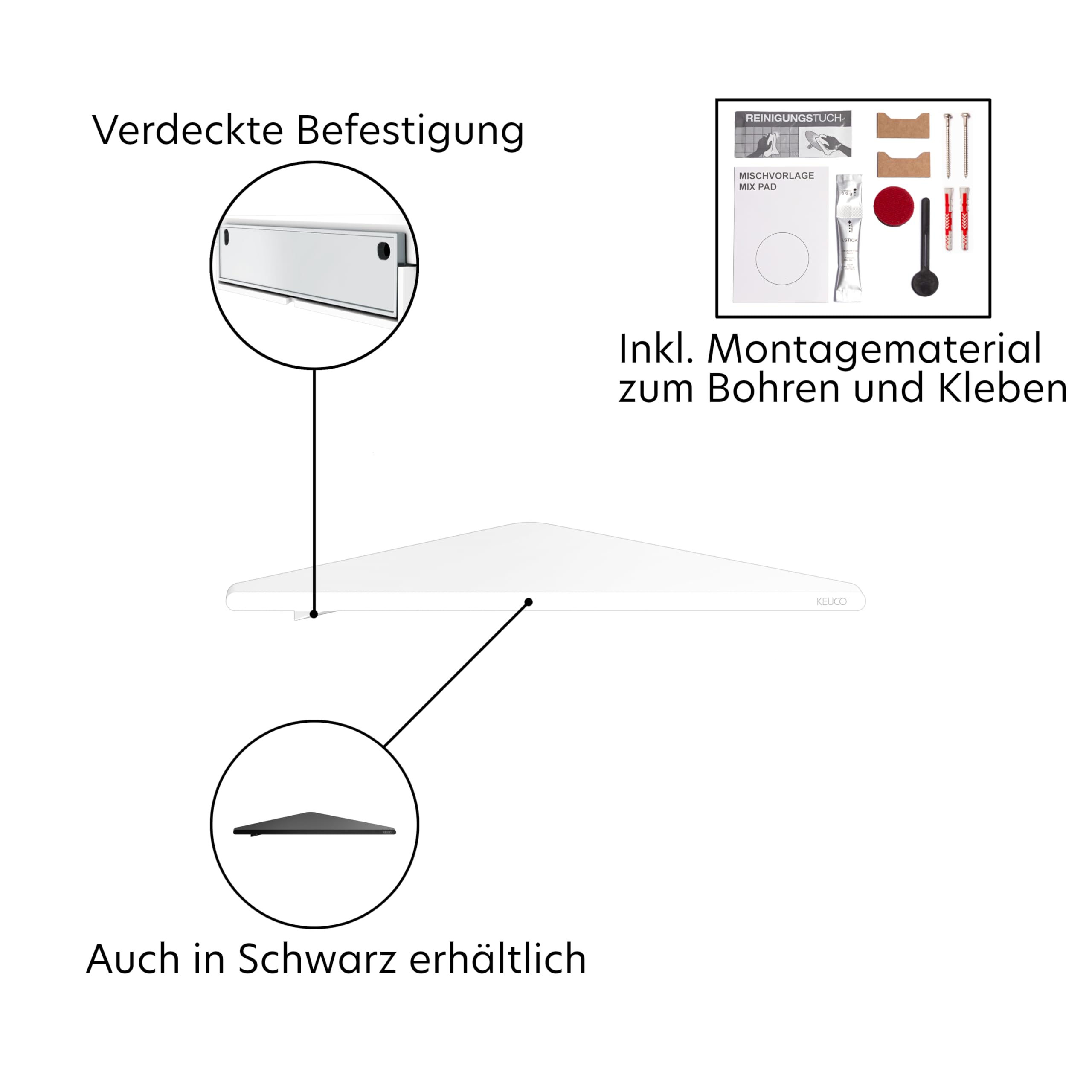 keuco-reva-eck-duschablage-24-cm-ohne-bohren-wei image 5