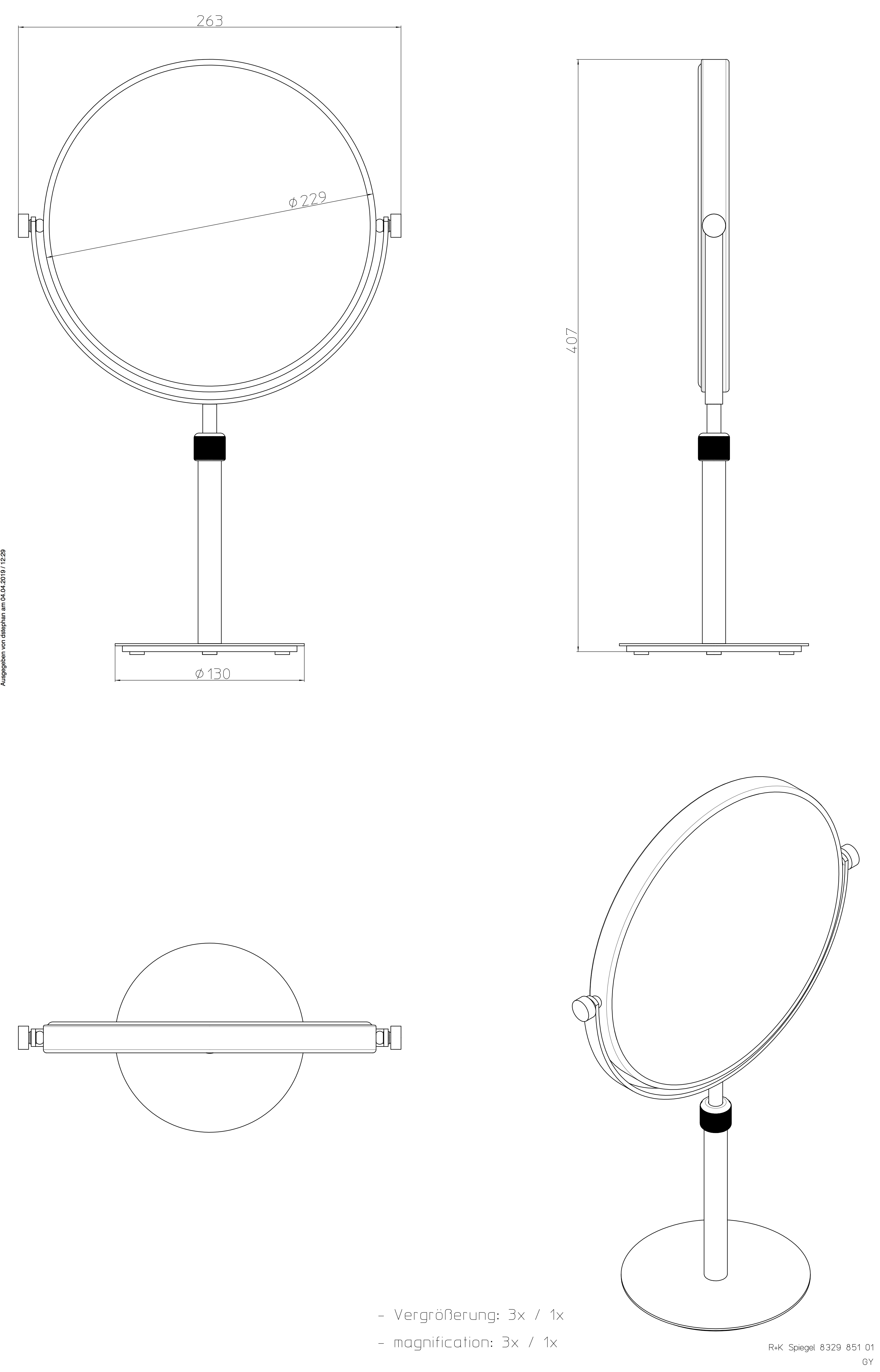 frasco-sential-standspiegel-3-fach-rund-229-mm-2 image 3