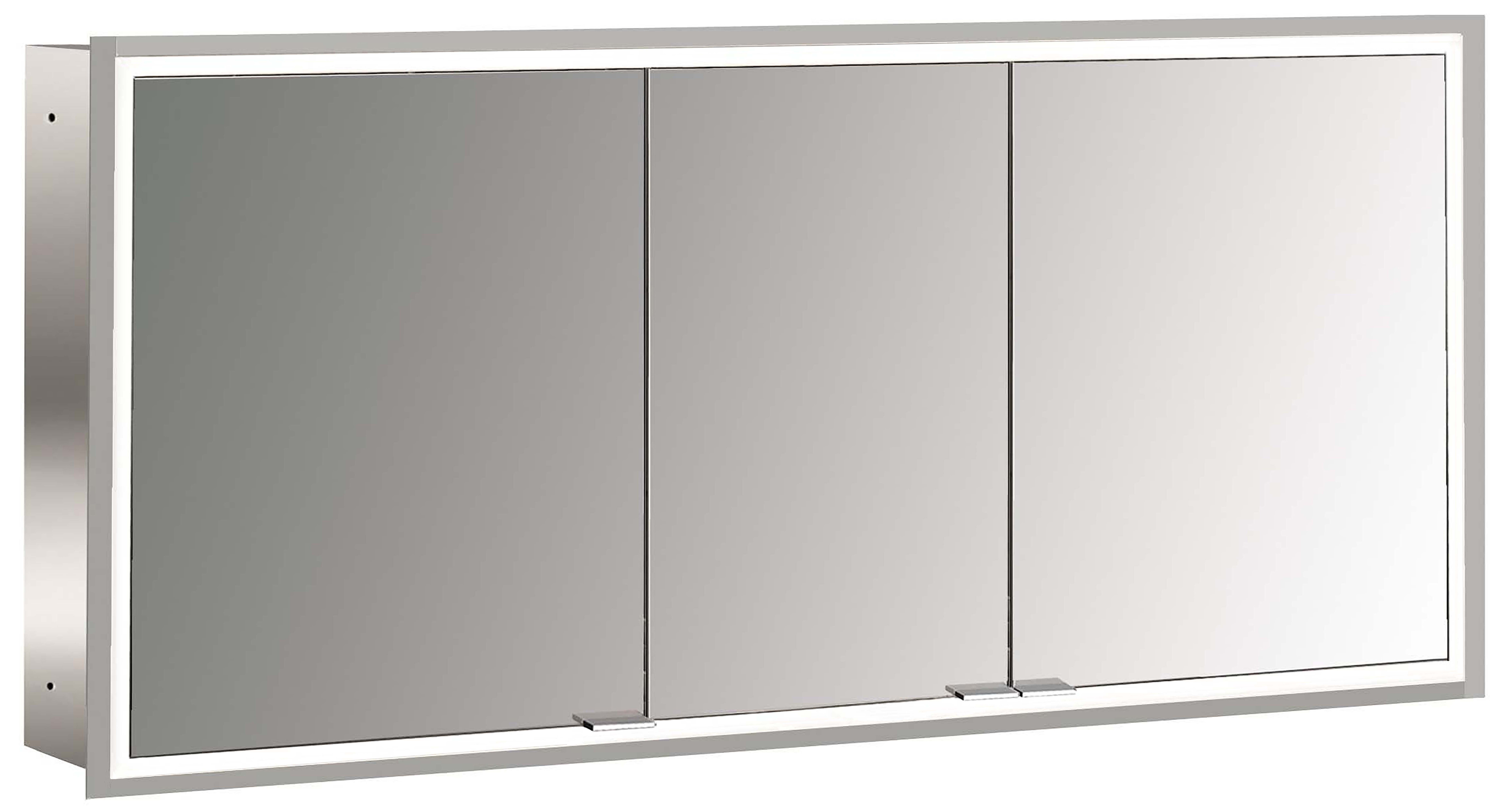 frasco-centric-led-spiegelschrank-130-cm-aluminium-unterputz image 1