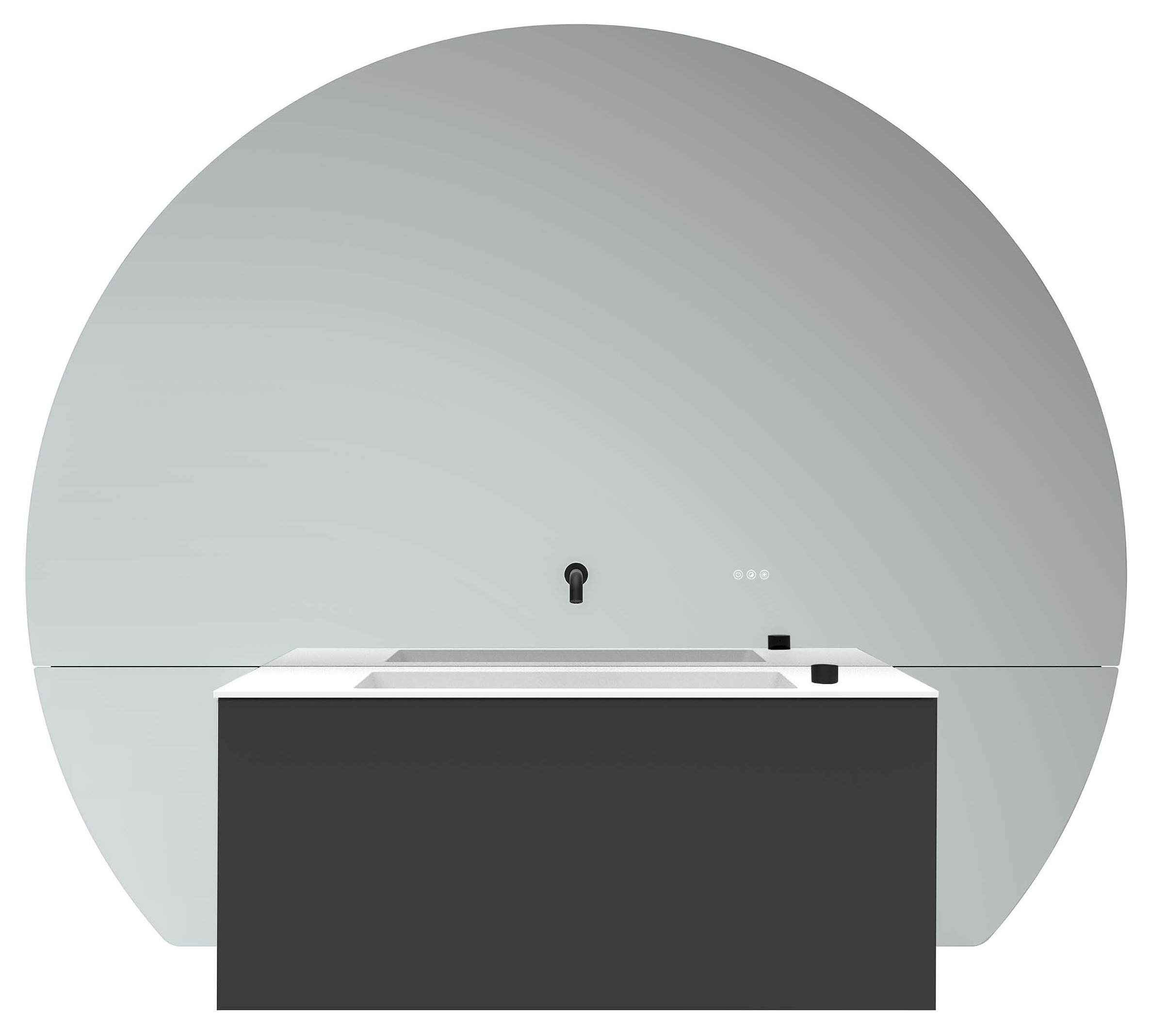 frasco-the-face-spiegelschrank-schwarz-177-cm-mittig image 1