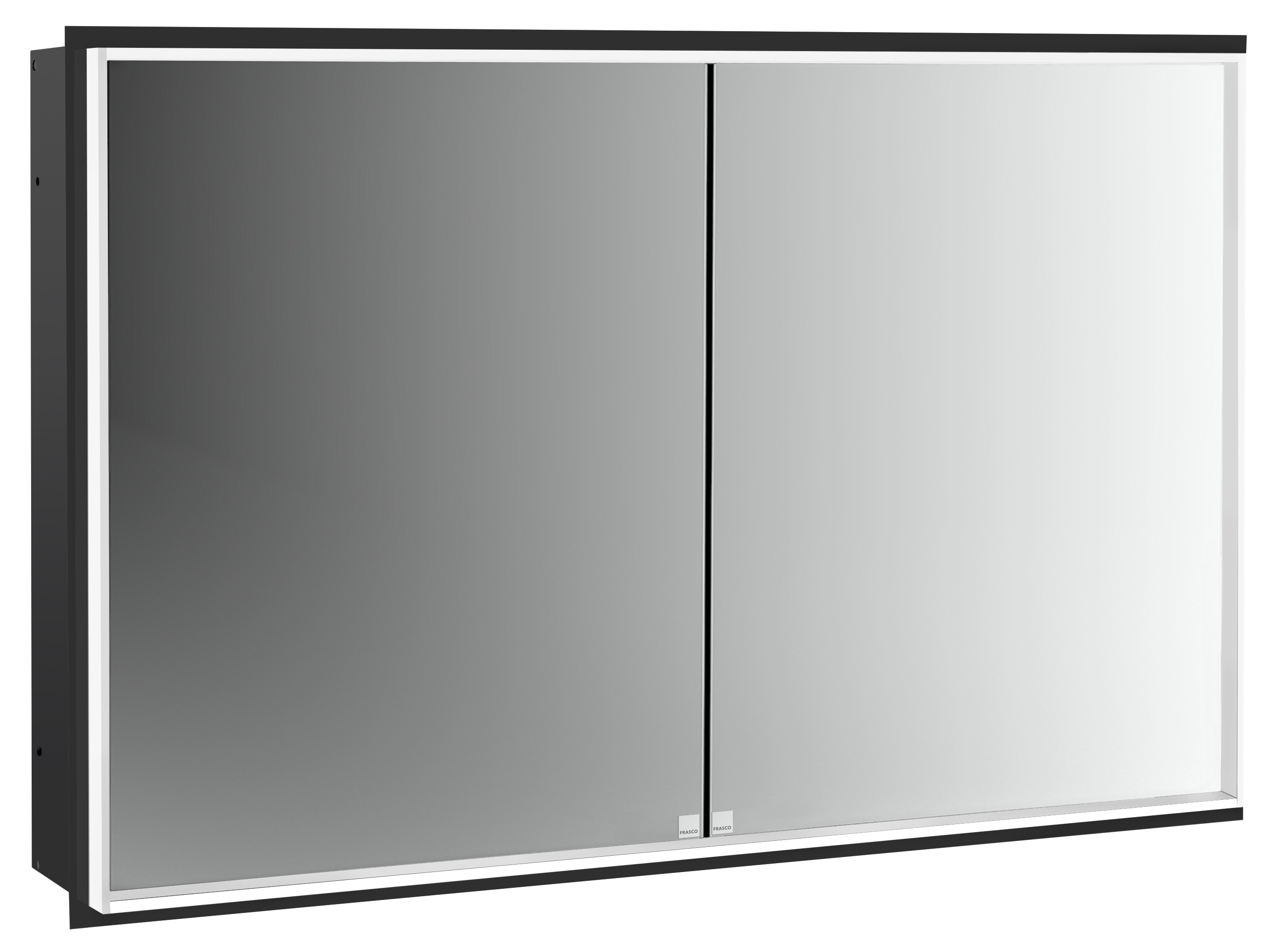frasco-centric-deep-spiegelschrank-120-cm-schwarz-led-unterputz image 1