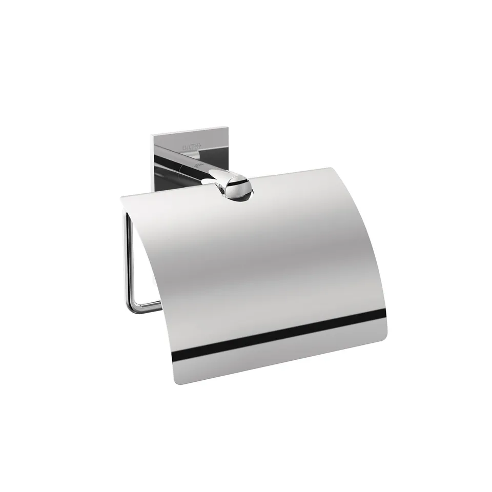 bath-toilettenpapierhalter-mit-deckel-chrom-klebend image 1