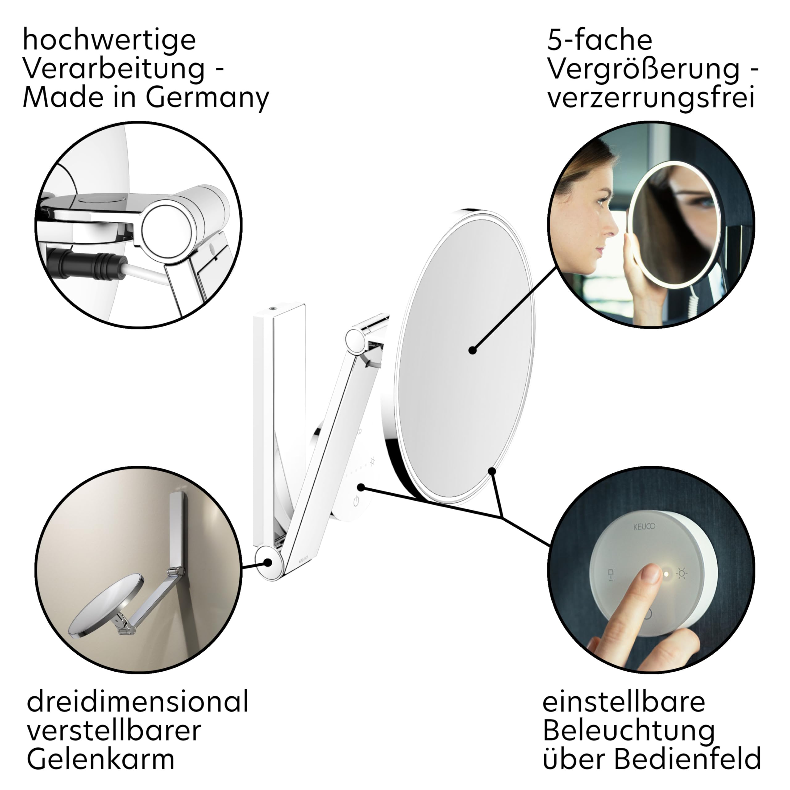 keuco-ilook-move-kosmetikspiegel-led-5x-rund-chrom-20cm image 4