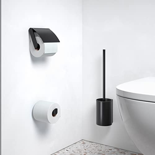 keuco-plan-toilettenpapierhalter-mit-deckel-schwarz-matt-offen image 8