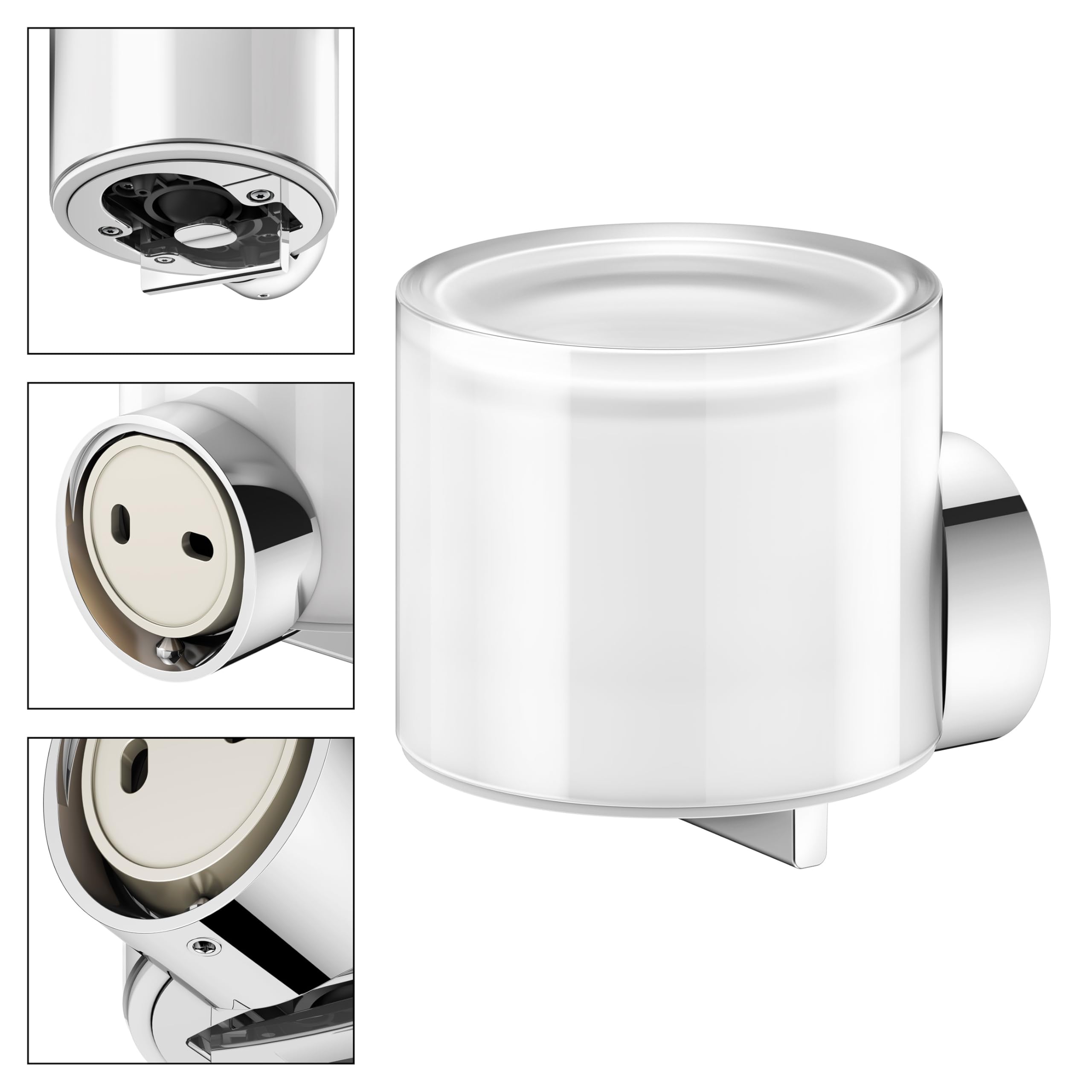 keuco-reva-seifenspender-wand-140-ml-chrom-glas image 3