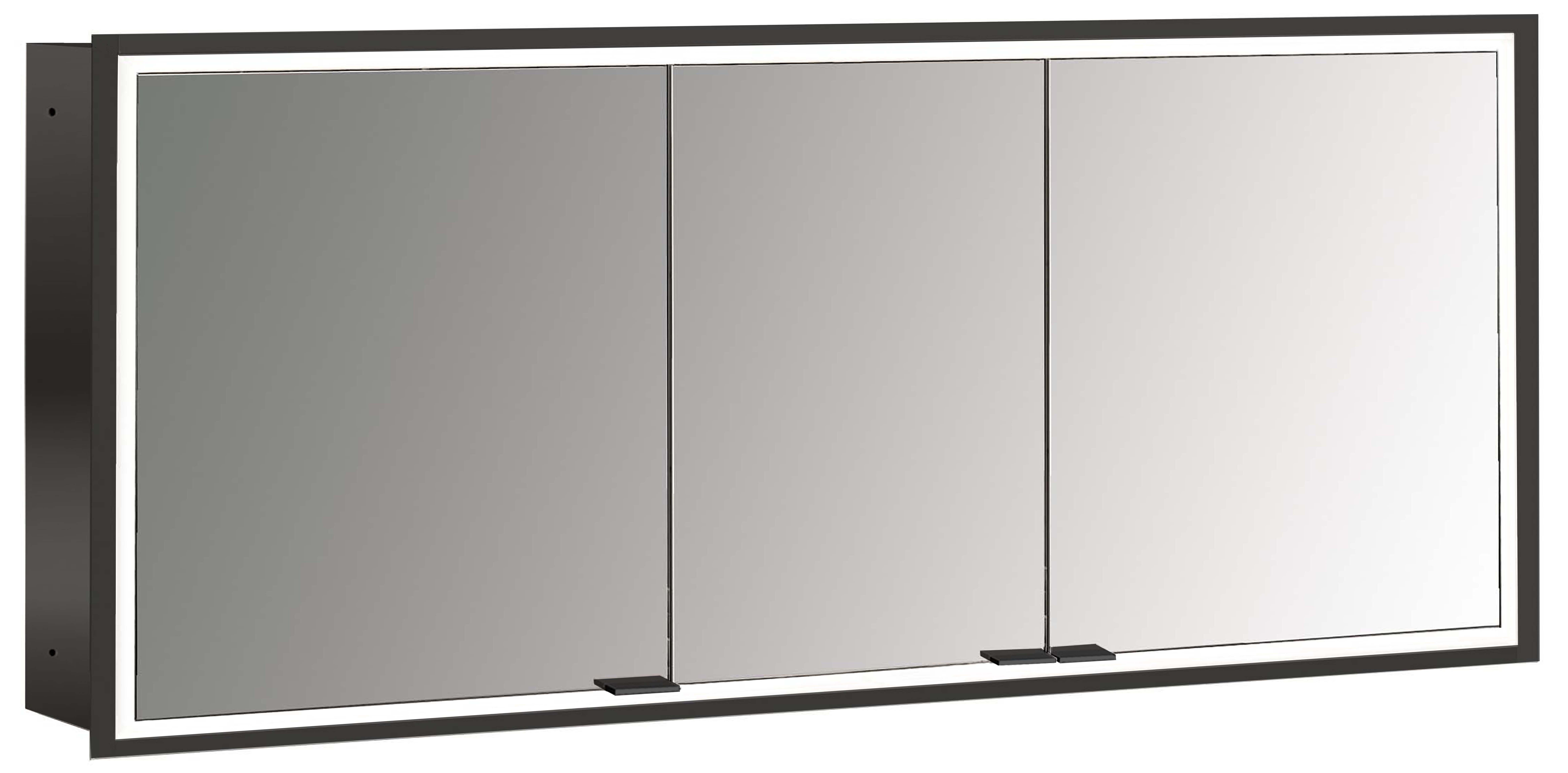 frasco-centric-led-spiegelschrank-140-cm-schwarz-unterputz image 1
