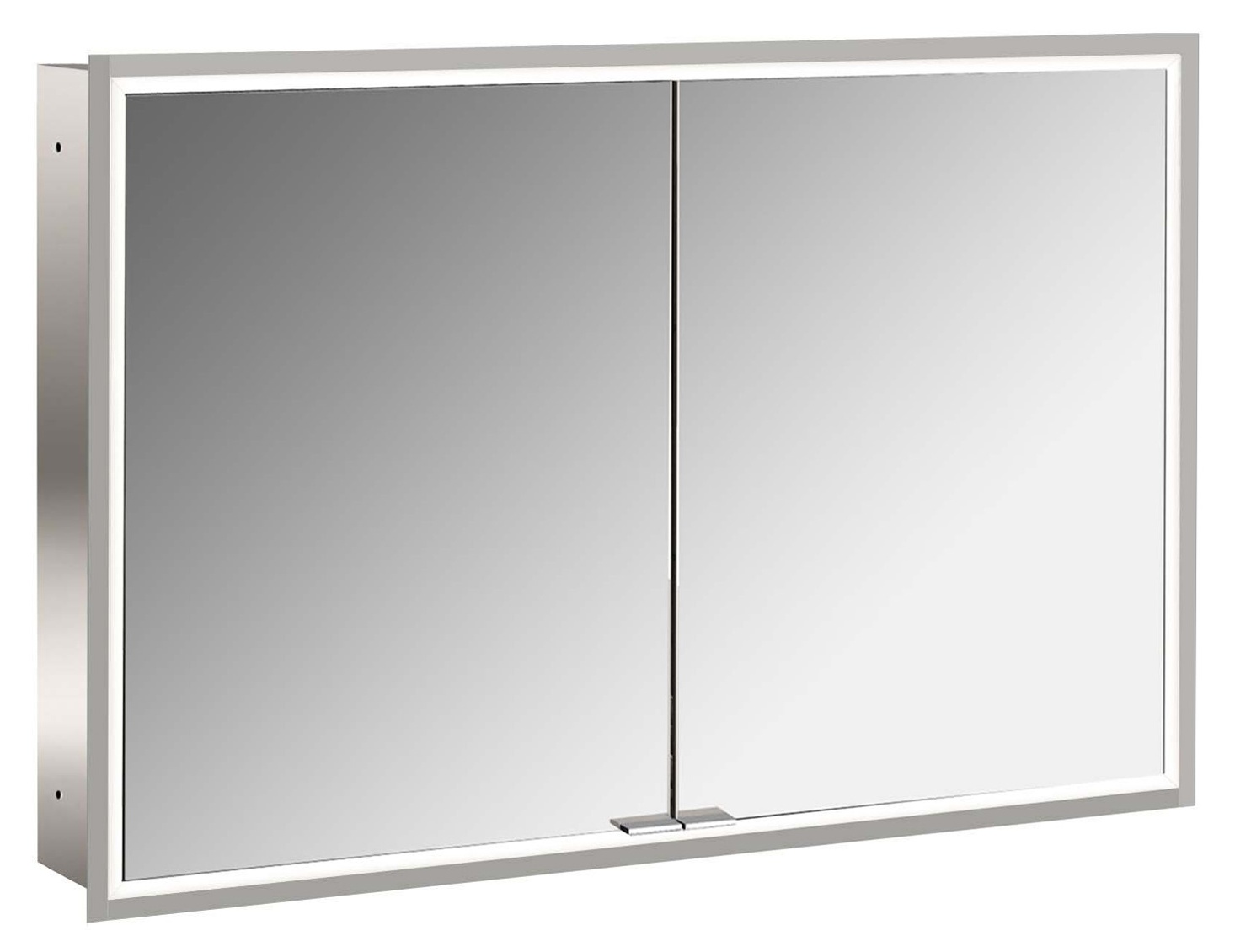 frasco-centric-led-spiegelschrank-aluminium-110-cm-unterputz image 1