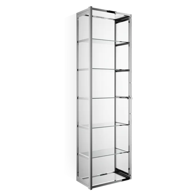 decor-walther-classic-s-4-glasschrank-chrom-glas-klar-120cm image 1