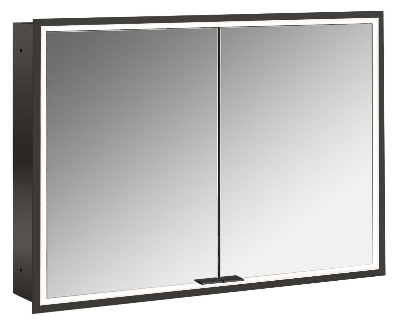 frasco-centric-spiegelschrank-100-cm-schwarz-unterputz-led image 1