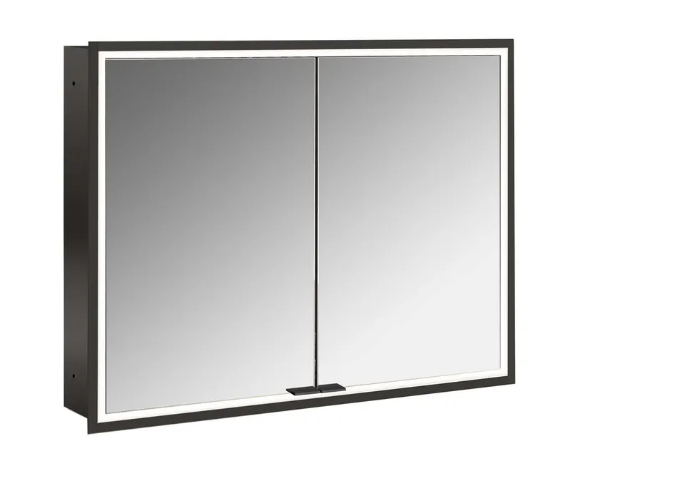 frasco-centric-led-spiegelschrank-90-cm-schwarz-unterputz-ip20 image 1