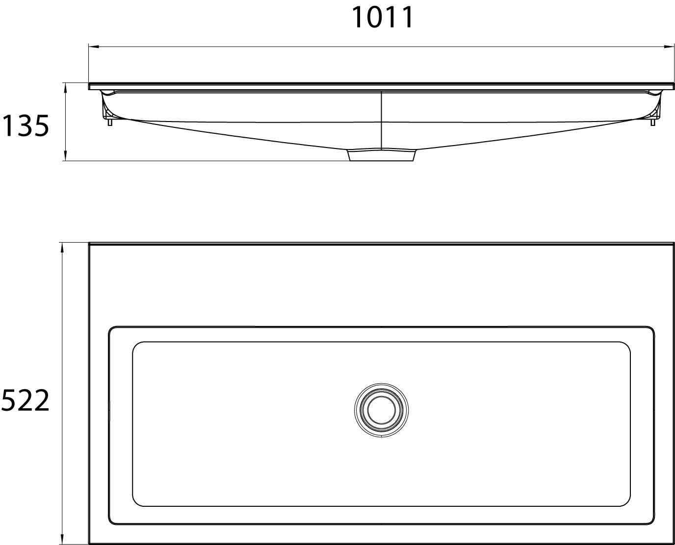 frasco-centric-waschtisch-mineralguss-100-cm-1-hahnloch image 2