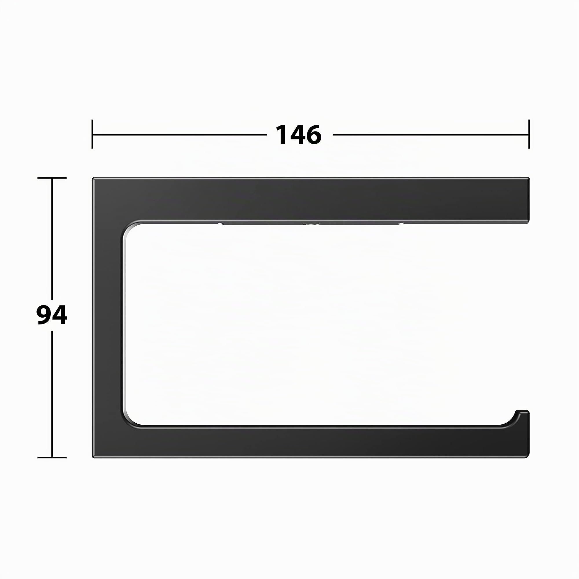 keuco-edition-11-toilettenpapierhalter-schwarz-matt-offen image 8