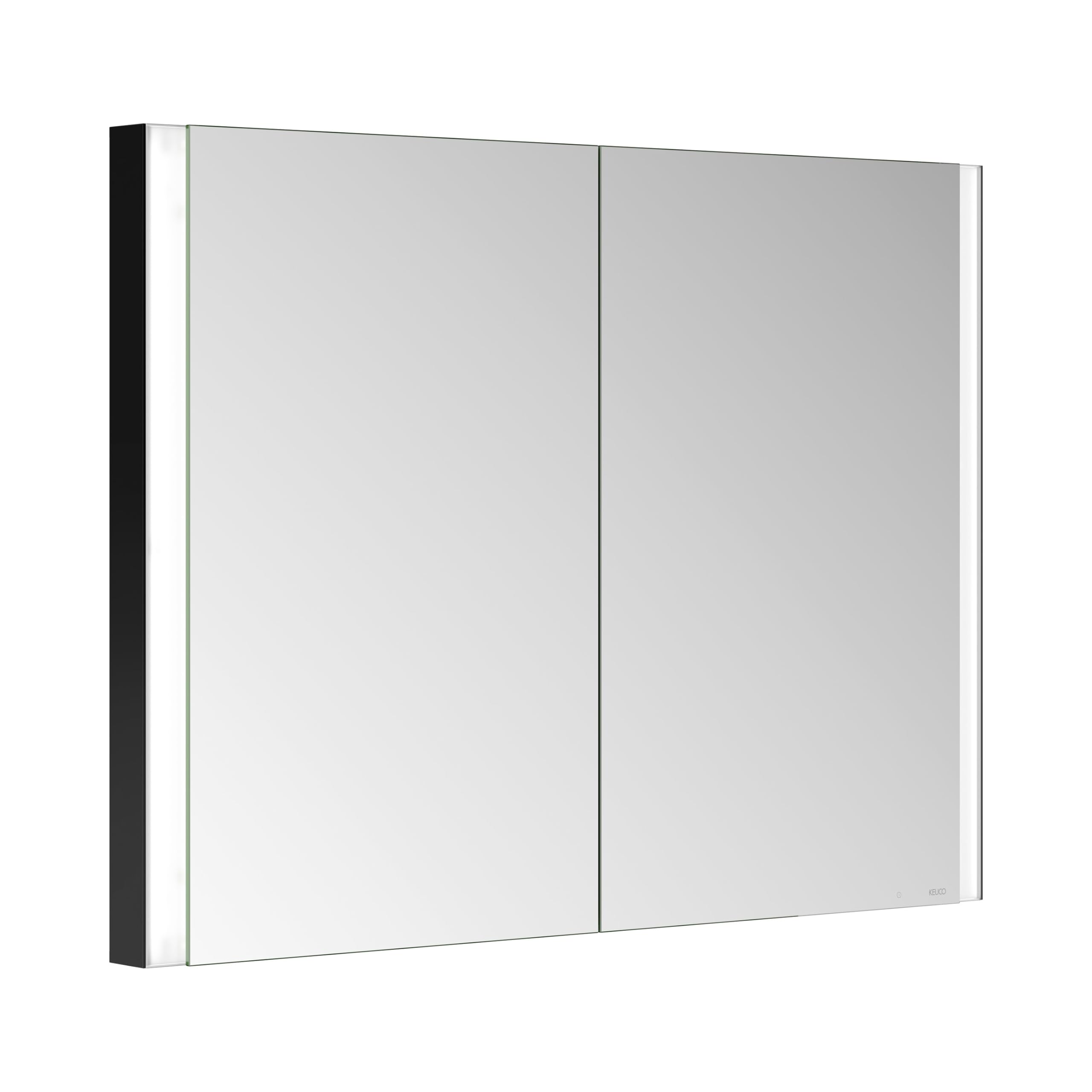 keuco-royal-lumos-spiegelschrank-100-cm-einbau-schwarz-matt image 1