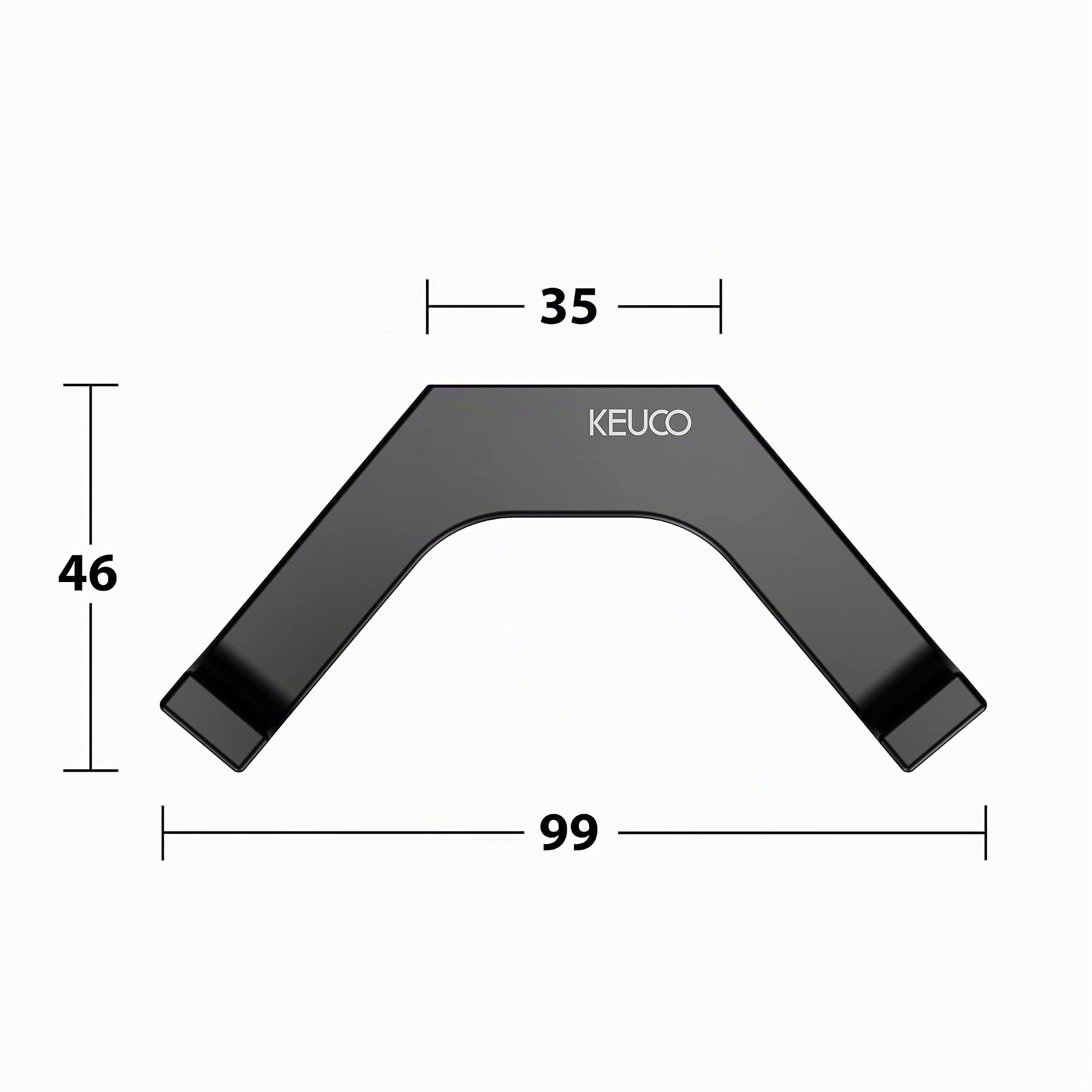 keuco-edition-11-doppel-handtuchhaken-schwarz-matt-metall image 8