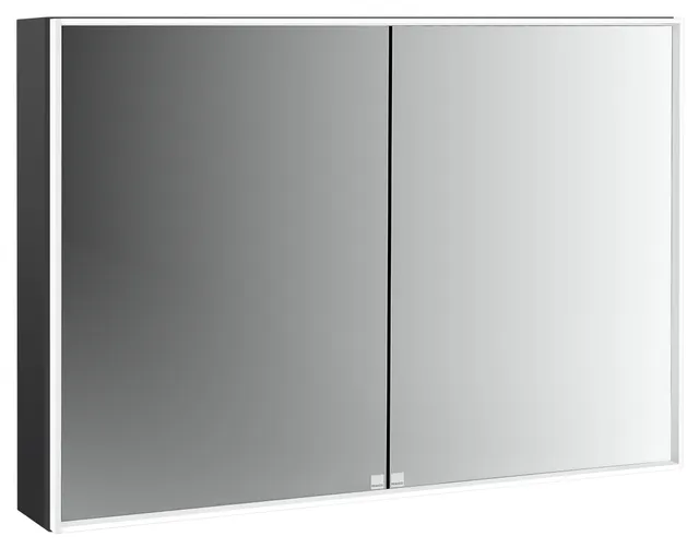frasco-centric-deep-led-spiegelschrank-100-cm-schwarz-aufputz image 1