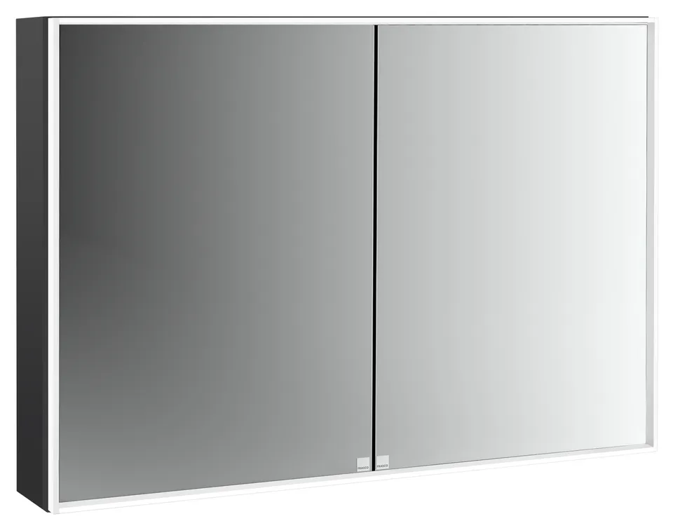 frasco-centric-deep-led-spiegelschrank-100-cm-schwarz-aufputz image 1