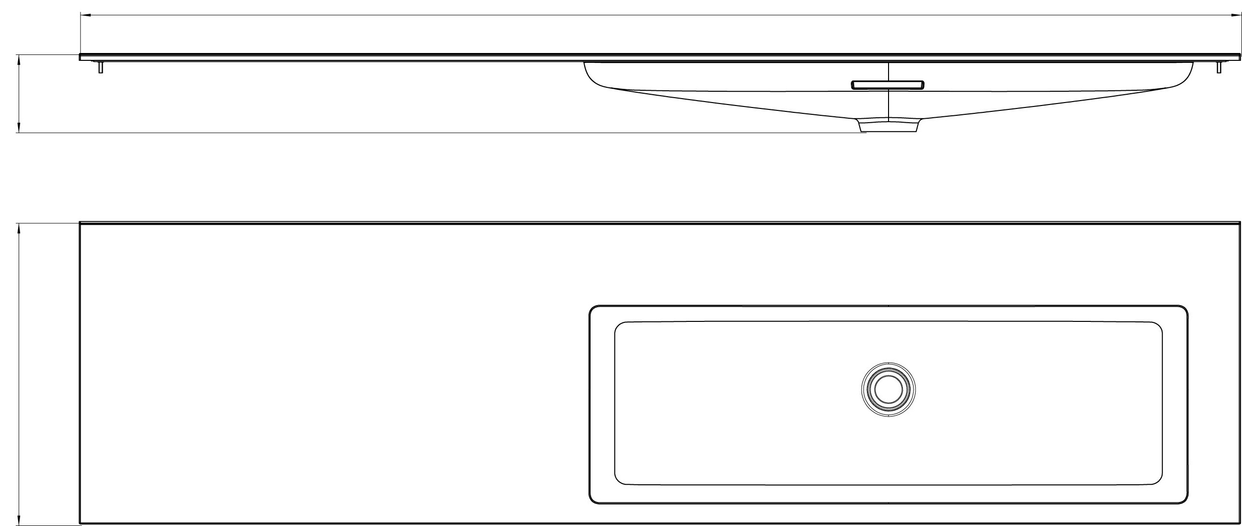 frasco-centric-waschtisch-200-cm-ohne-hahnloch-mineral image 3