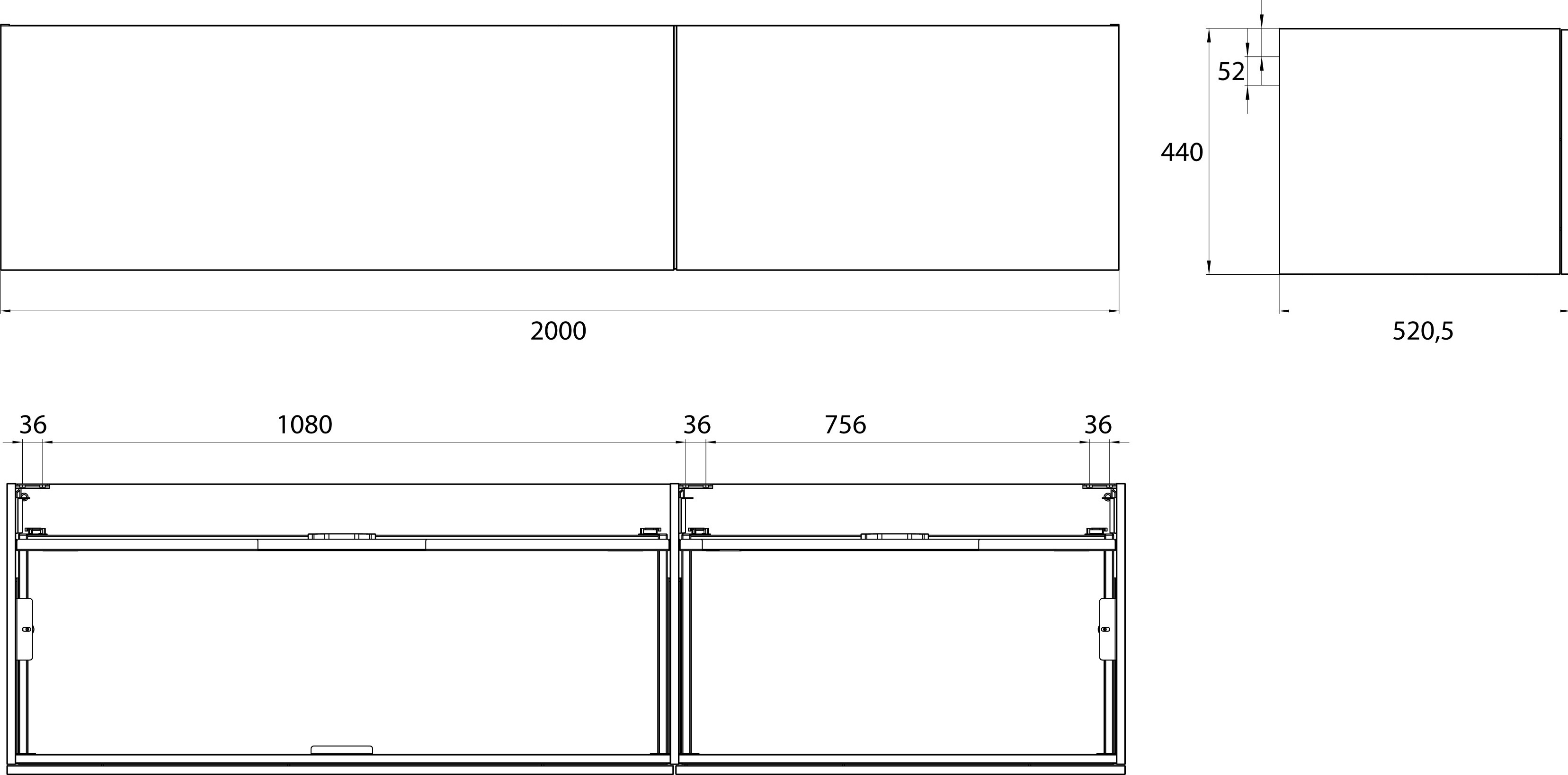 frasco-centric-waschtischunterschrank-wei-200-cm-2-ausz-ge-4 image 3
