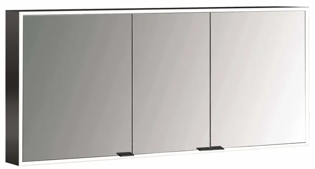 frasco-centric-led-spiegelschrank-schwarz-160-cm-aufputz-ip20 image 1