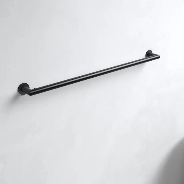 keuco-reva-badetuchhalter-80-cm-schwarz-matt-mit-haken image 1