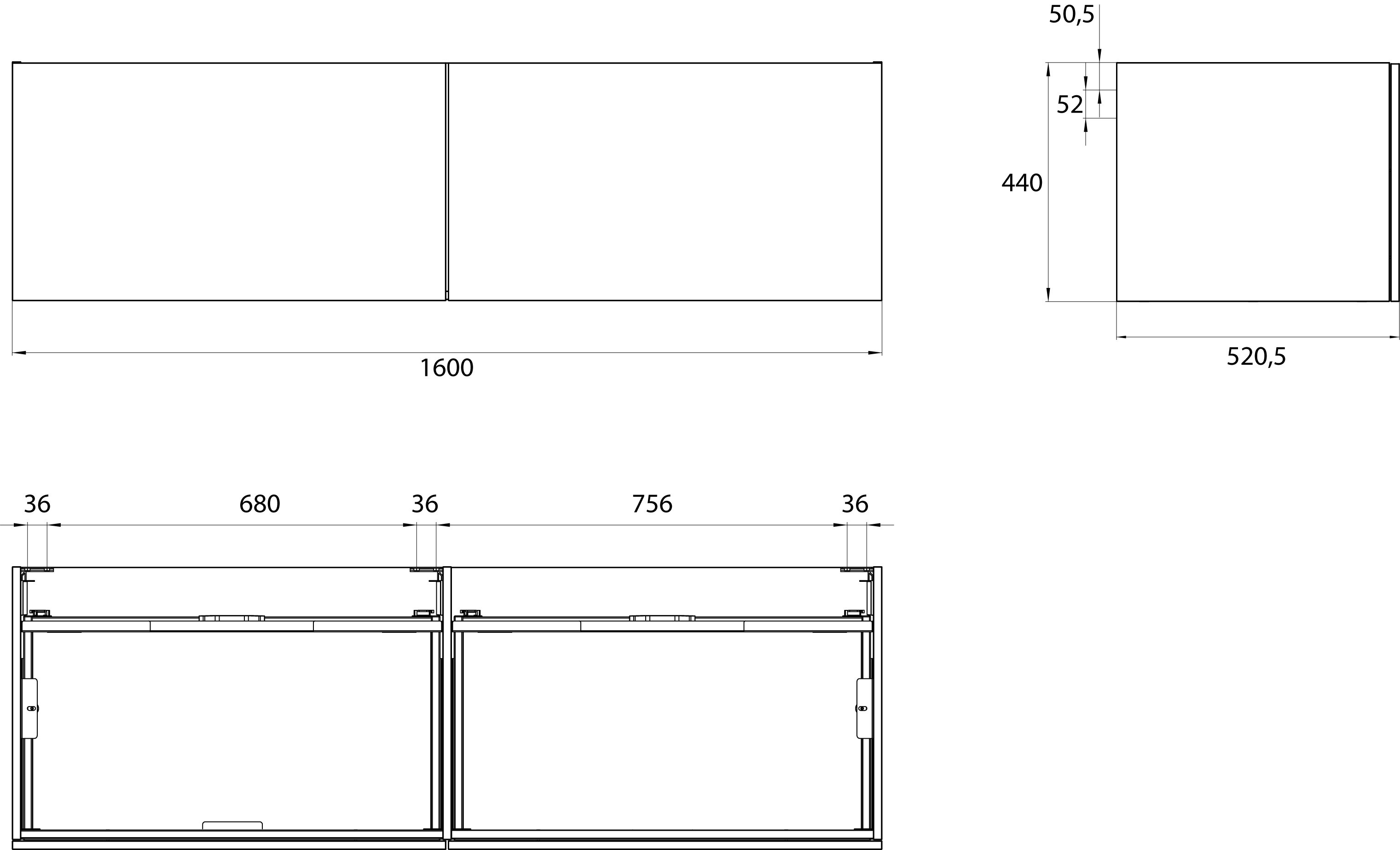 frasco-centric-waschtischunterschrank-160-cm-schwarz-2-ausz-ge-2 image 3