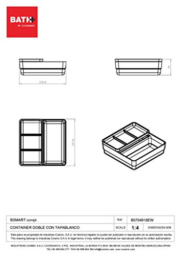 cosmic-bath-bsmart-doppel-container-mit-deckel-aufbewahrungsbox image 7