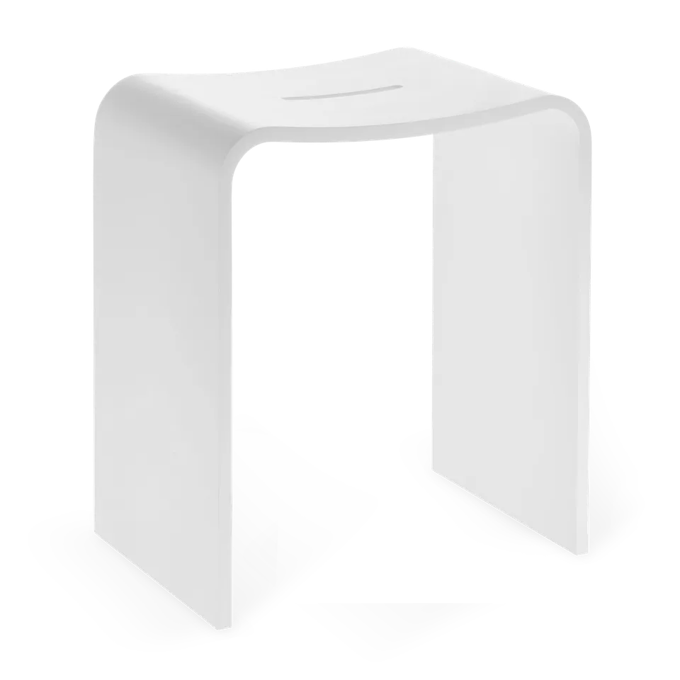 decor-walther-stone-duschhocker-wei-matt-40-cm image 1