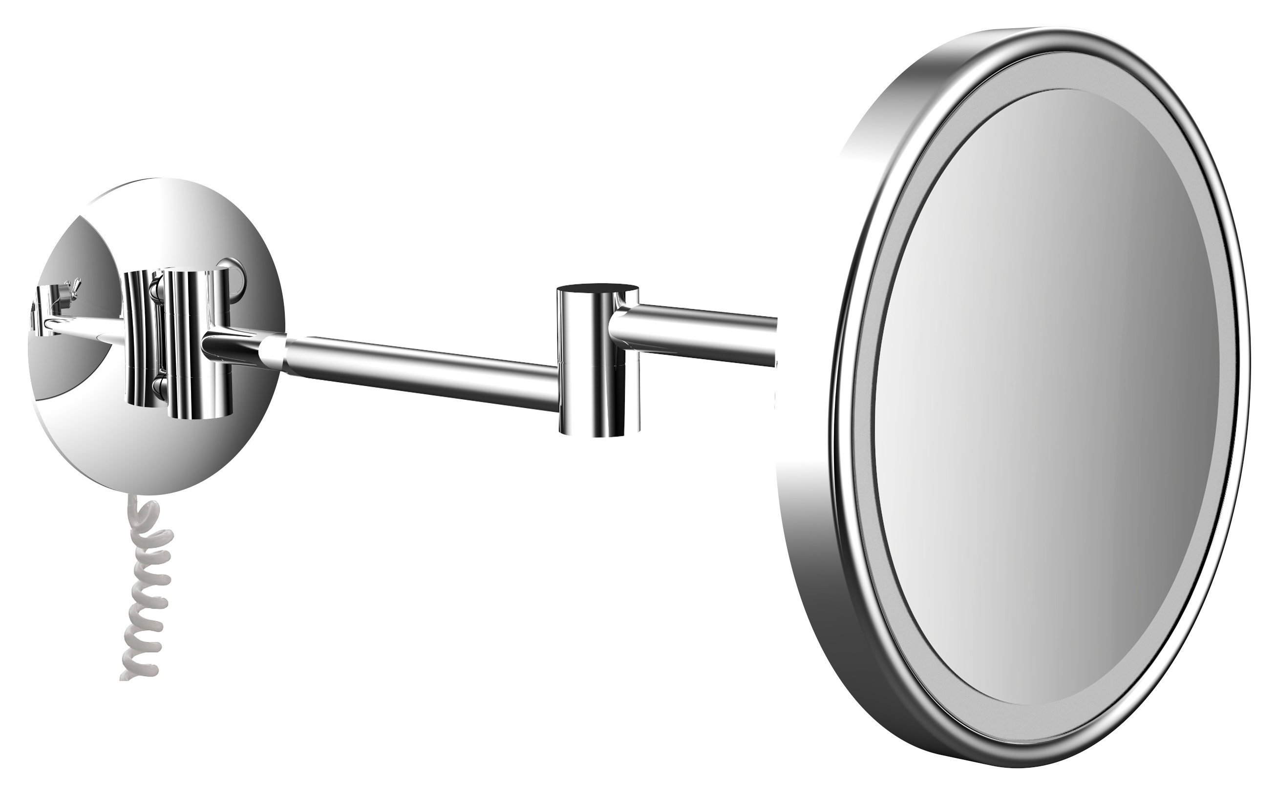 frasco-sential-led-wandspiegel-rund-203-mm-3-fach-2-armig image 1