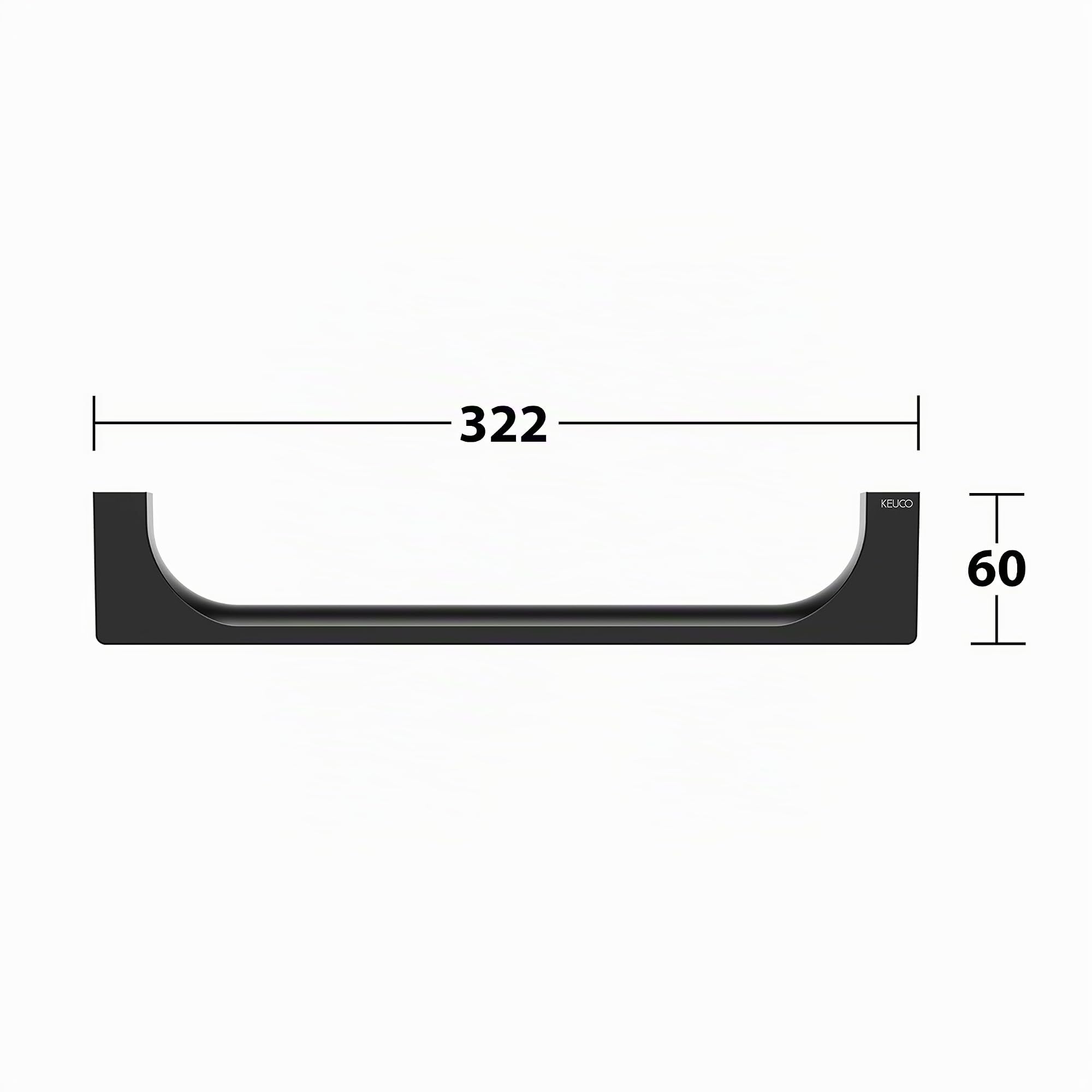 keuco-edition-11-haltegriff-32-cm-schwarz-matt-115-kg image 7