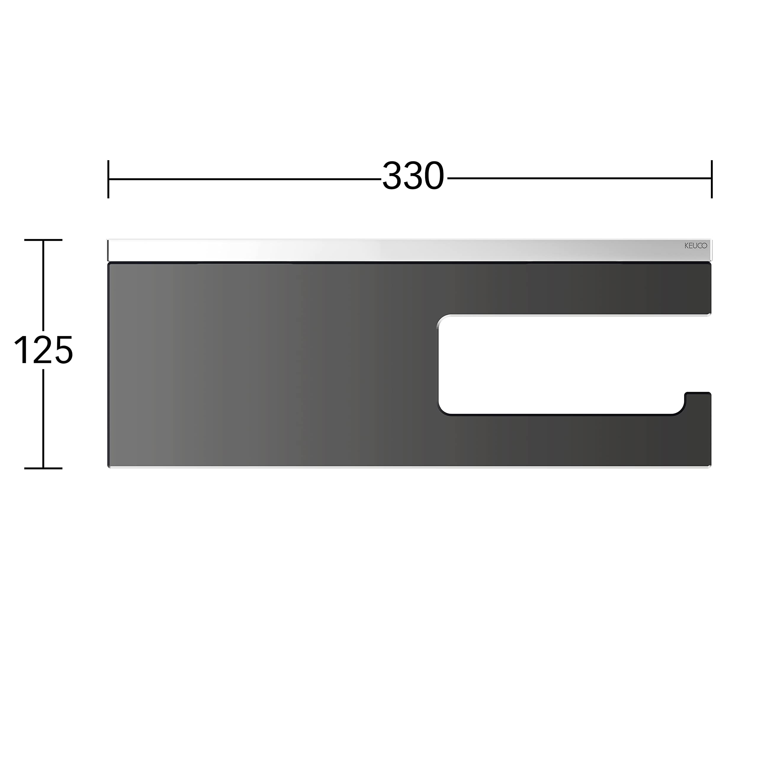 keuco-edition-90-square-toilettenpapier-halter-chrom image 3