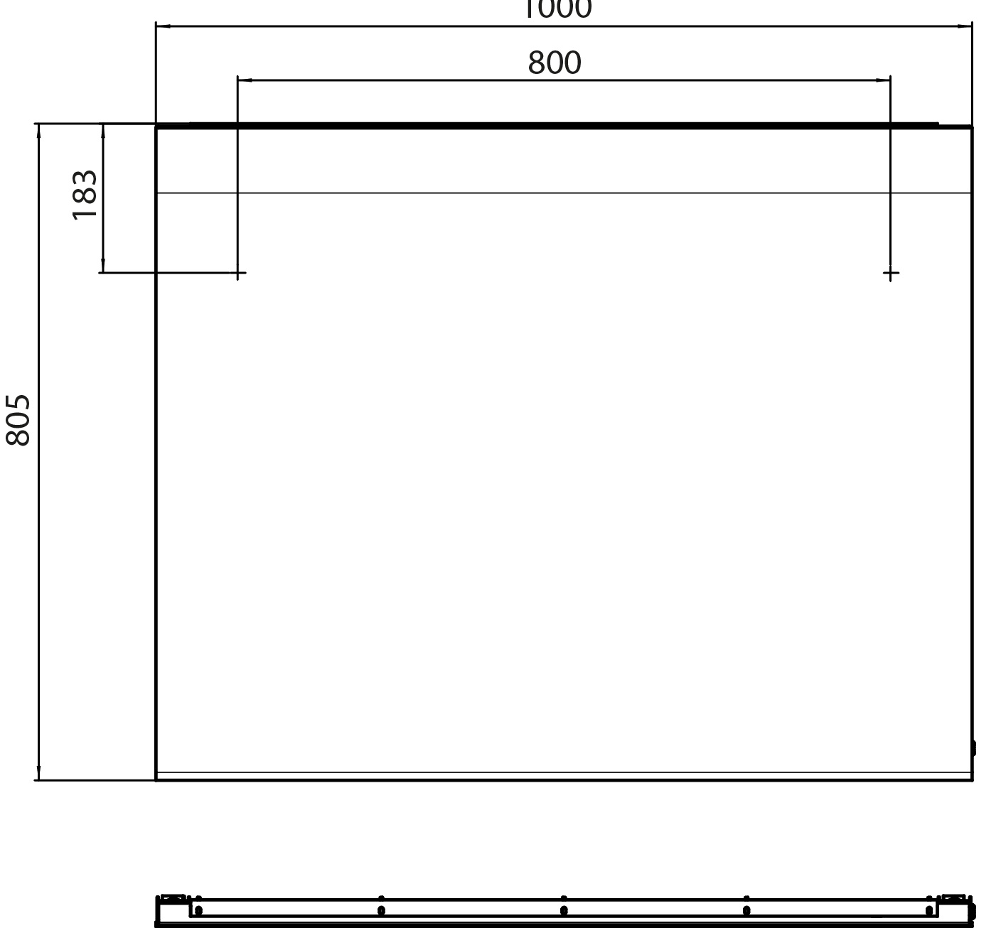 frasco-highway-pro-led-lichtspiegel-100-cm-mit-unterlicht image 4