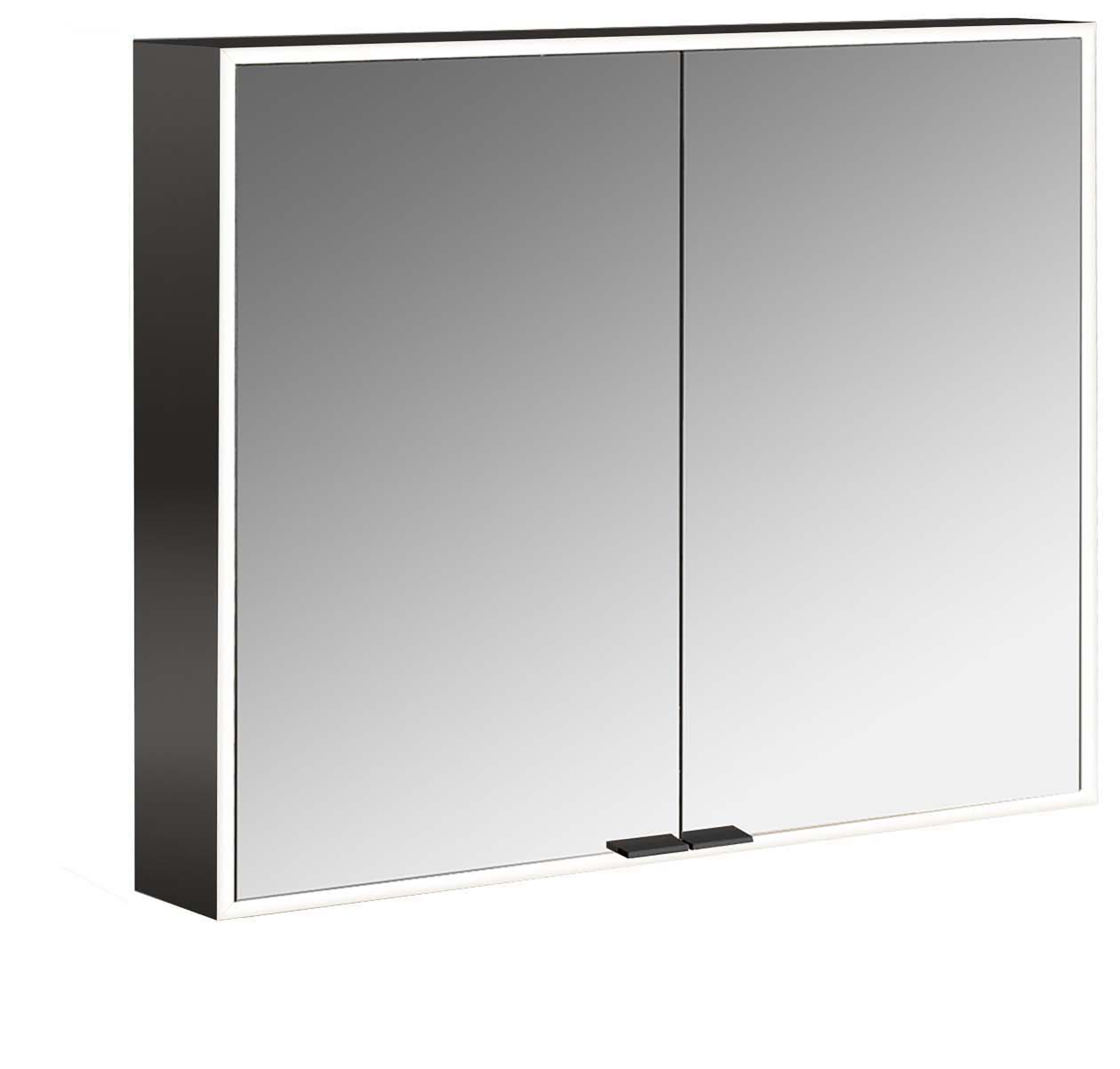 frasco-centric-spiegelschrank-led-80-cm-schwarz-aufputz image 1