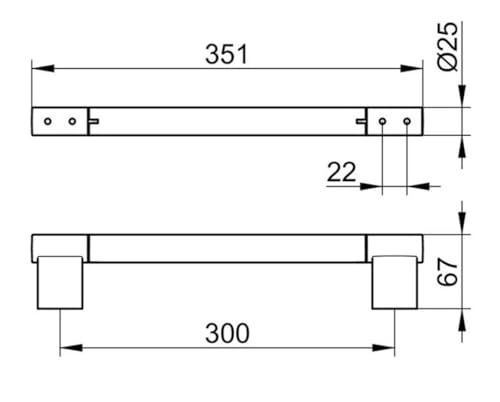 keuco-plan-haltegriff-35-cm-schwarz-matt-115-kg image 8