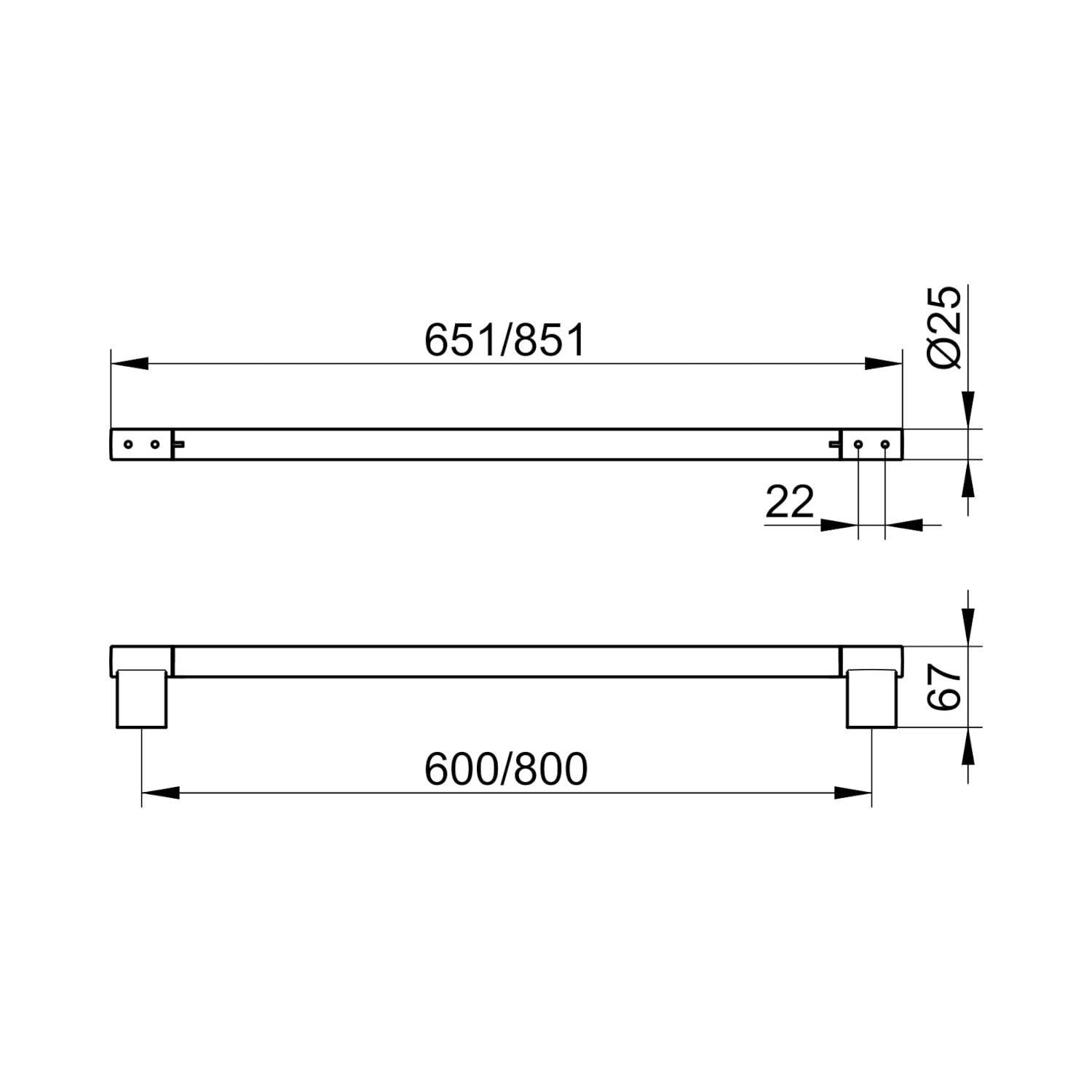 keuco-plan-badetuchhalter-65-cm-chrom-metall image 3