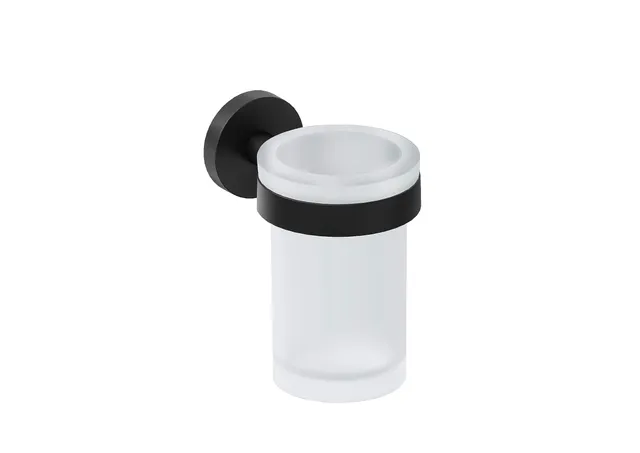 cosmic-start-zahnb-rstenhalter-glas-mattschwarz-wand image 1