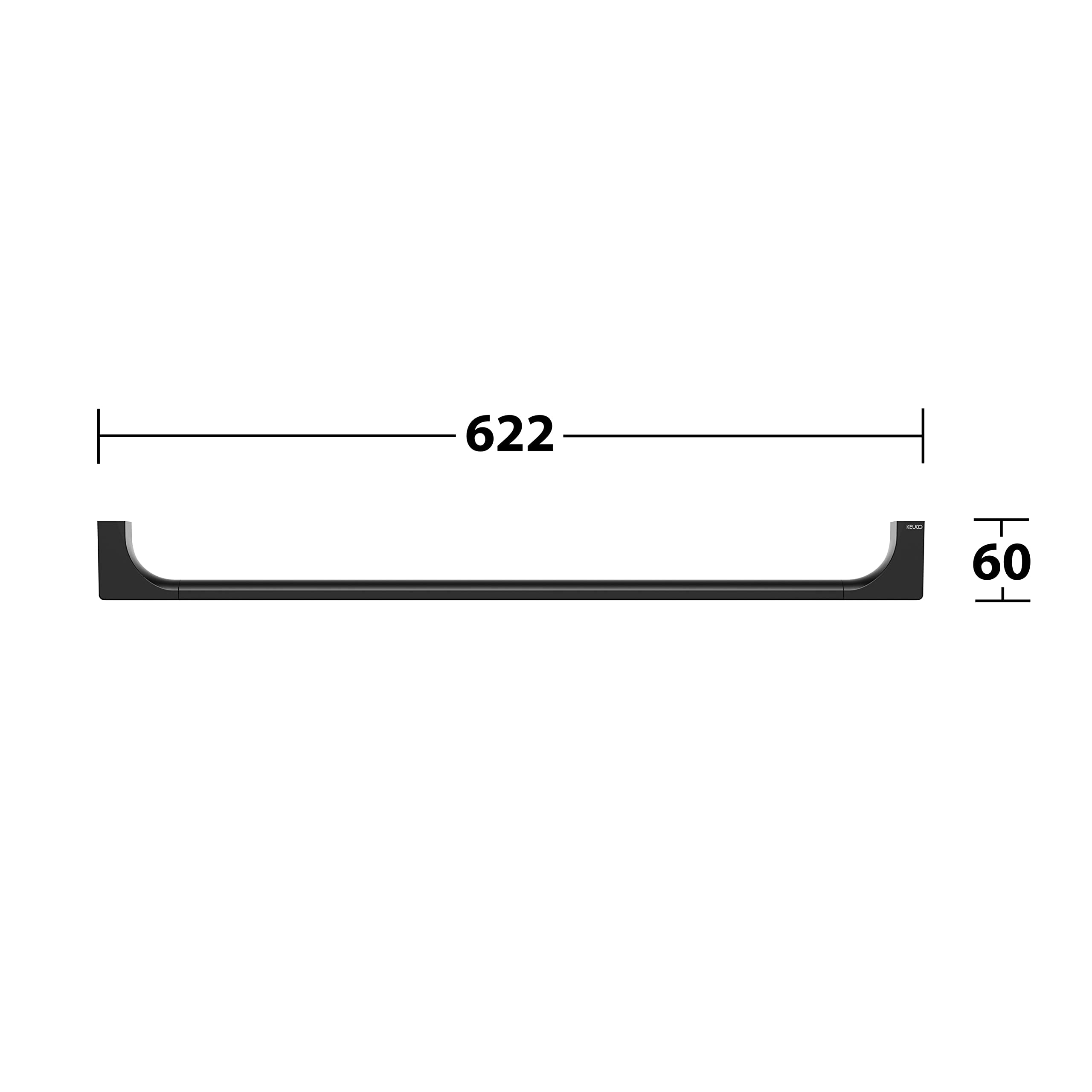 keuco-edition-11-badetuchhalter-62-cm-schwarz-matt-metall image 7