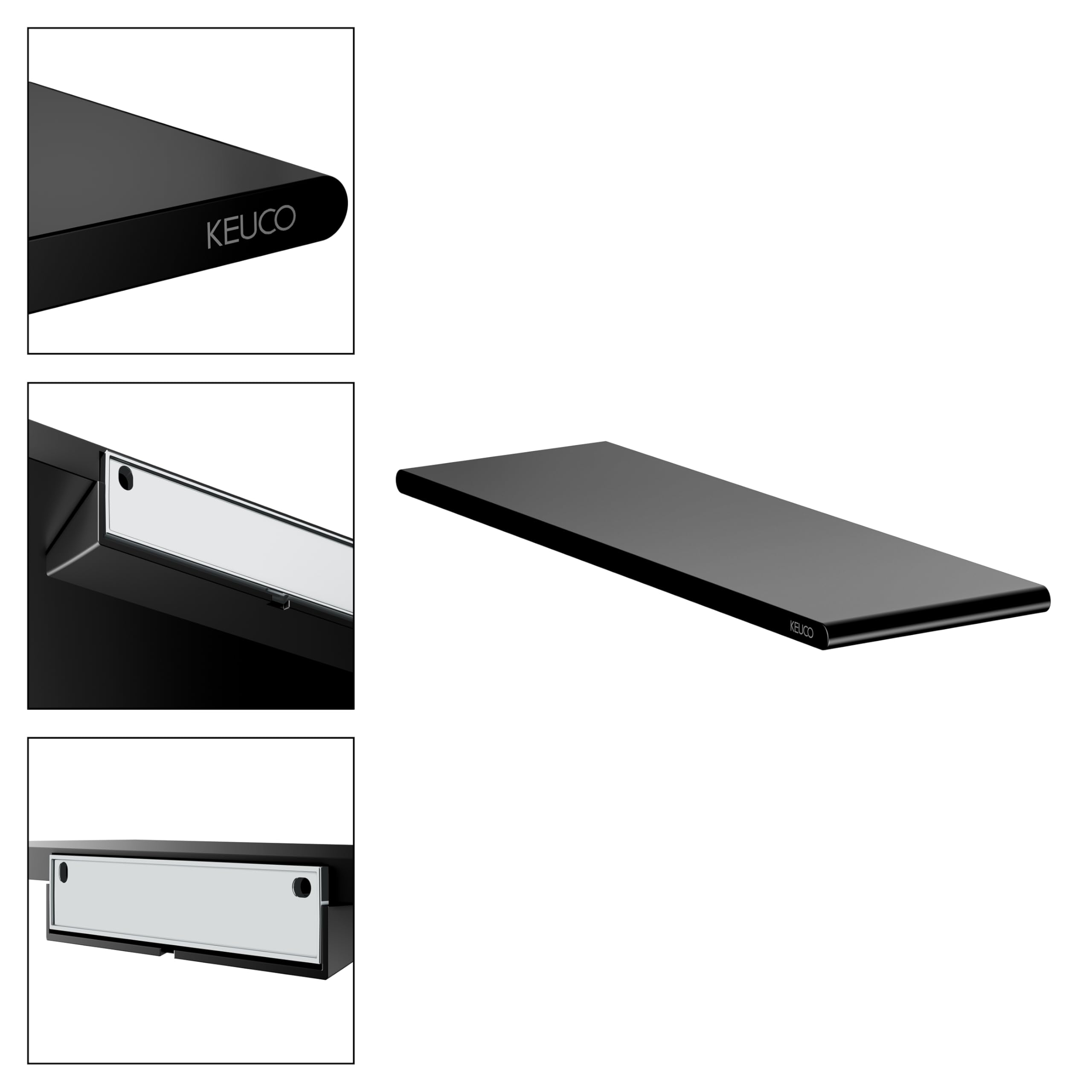 keuco-reva-duschablage-32-8-cm-ohne-bohren-schwarz image 4