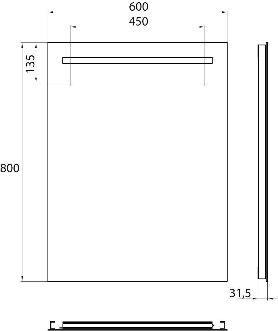 frasco-tira-led-lichtspiegel-60-cm-licht-oben-raumschaltung image 3