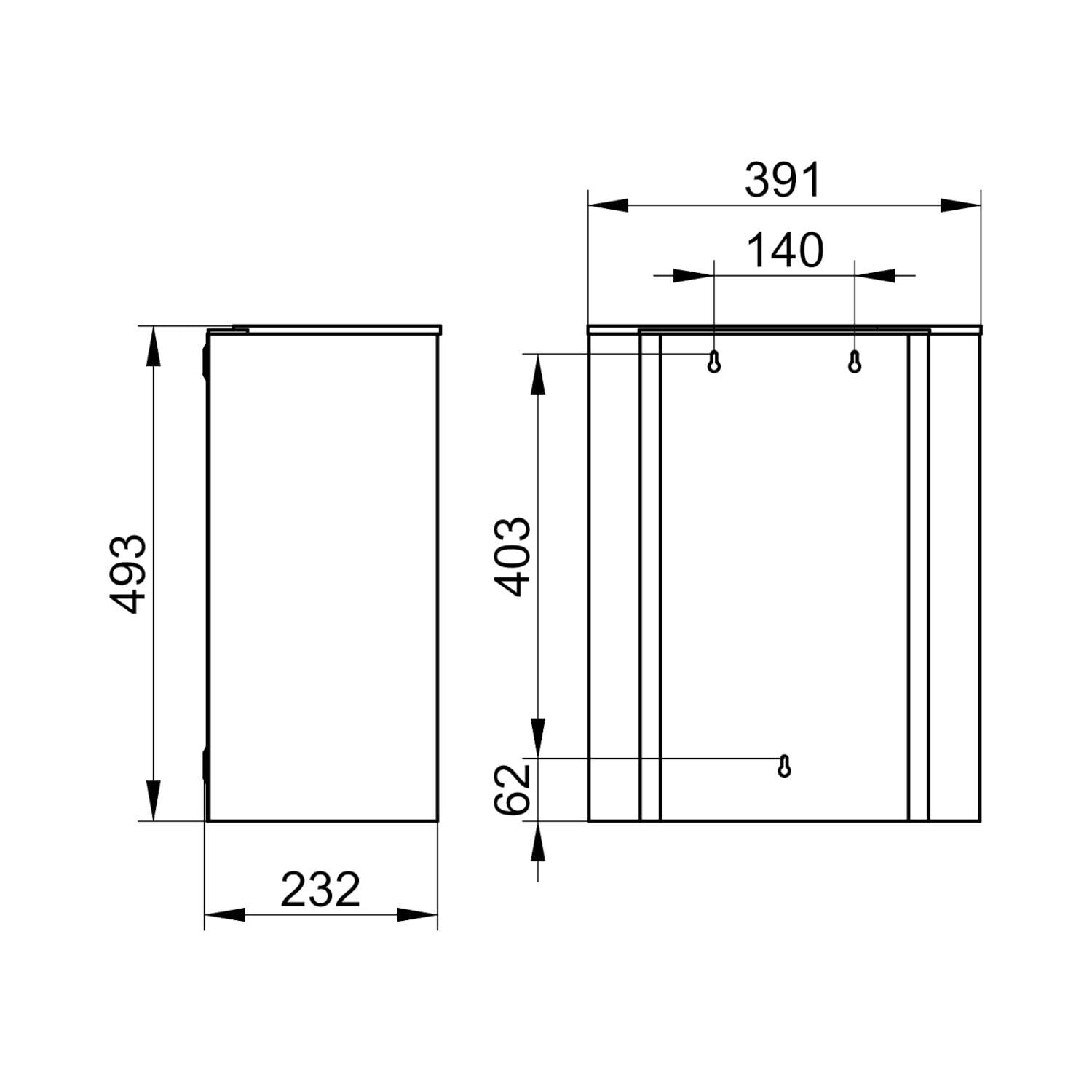 keuco-plan-abfalleimer-30-liter-chrom-wandmodell image 3