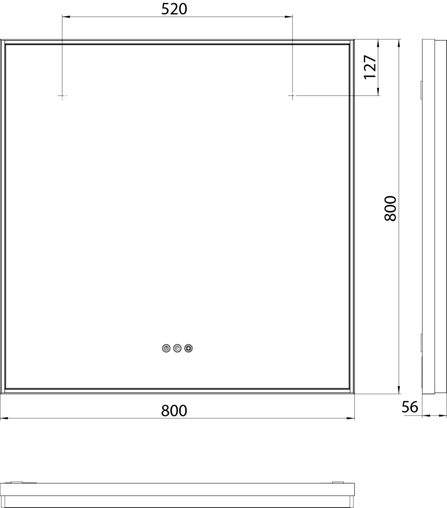 frasco-deep-pro-lichtspiegel-80x80-cm-acryl-rundum-led image 3