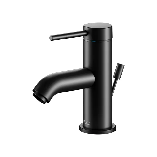 keuco-ixmo-soft-60-waschtischarmatur-schwarz-matt-mit-ablauf image 1