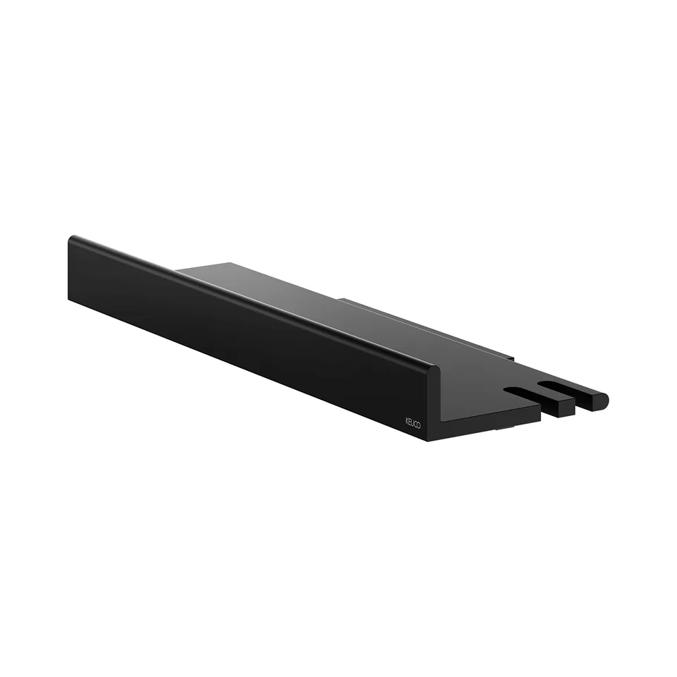 keuco-reva-duschablage-35-cm-schwarz-matt-mit-haken image 1
