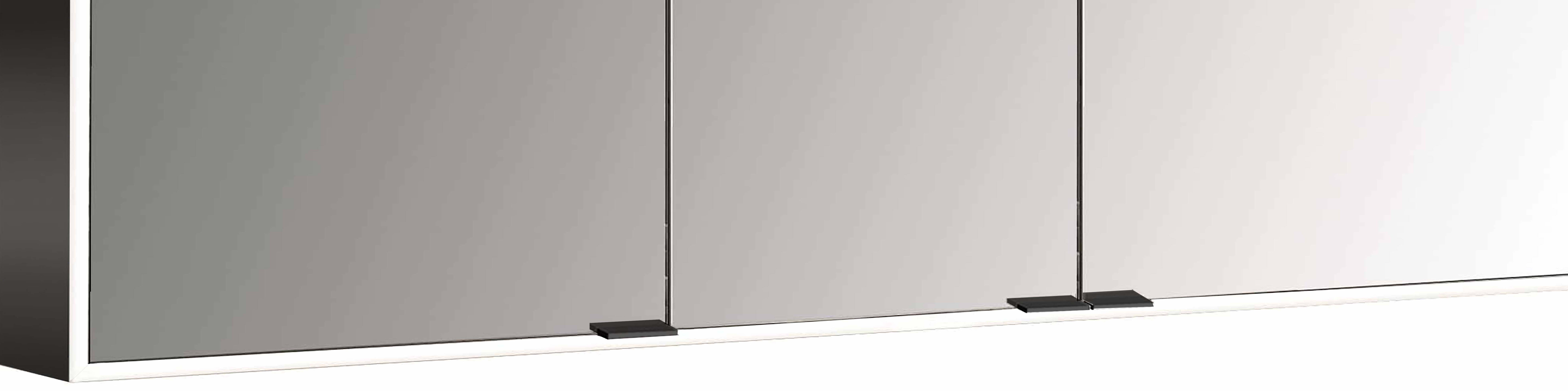 frasco-centric-led-spiegelschrank-150-cm-schwarz-aufputz image 1